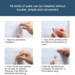 Screw Sticky Hook Wall Hanging Punch-free Wall Sticker Hook, Screw Length: 10mm - Image 5