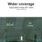 Mini Household Wireless Ultrasonic Deodorizer Vacuum Cleaner Dust Mite Controller, US Plug - Image 8