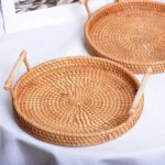 GP23 Braided Sweet Vegetable Fruit Snack Storage Tray Basket, Size: L - Image 3