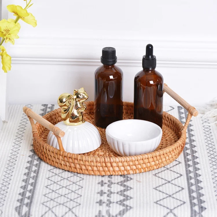 HAC1004_3.webp GP23 Braided Sweet Vegetable Fruit Snack Storage Tray Basket, Size: L - Image 4
