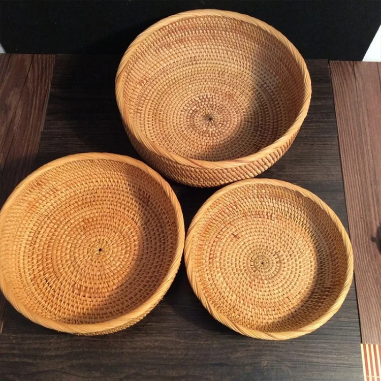 HAC1007_5.webp 3 PCS Braided Sweet Vegetable Fruit Snack Storage Tray Display Basket - Image 6