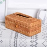 ZJH01 Restaurant Desktop Rattan Braided Tissue Storage Box Case, Size: L - Image 2