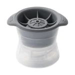 Home Spherical Ice Lattice Whisky Wine Ice Cube Maker Silicone Trays Mold with Cover - Image 2