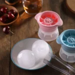Home Spherical Ice Lattice Whisky Wine Ice Cube Maker Silicone Trays Mold with Cover - Image 6
