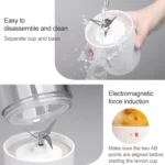 Vitamer USB Mini Portable Juicer Juice Blender Lemon Fruit Squeezers Reamers Bottle - Image 4