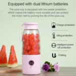 Vitamer USB Mini Portable Juicer Juice Blender Lemon Fruit Squeezers Reamers Bottle - Image 9