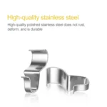 10pcs / Set Stainless Steel Hidden Wall Hook Creative Non Perforated Hanger - Image 3