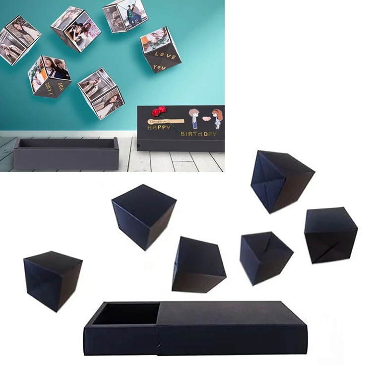 HAC2511A.webp Creative DIY Handmade Photo Album Surprise Explosion Bouncing Gift Box, Basic Version - Image 1