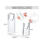 YX010 2 / Pack Transparent Acrylic Horn Display Stand - Image 4