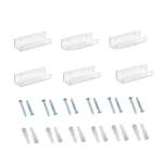 YX015 6 / Pack Acrylic Record Rack Wall Mounted CD Display Stand