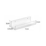 YX015 6 / Pack Acrylic Record Rack Wall Mounted CD Display Stand - Image 3