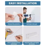 YX015 6 / Pack Acrylic Record Rack Wall Mounted CD Display Stand - Image 4