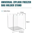 YX019-2 Large Acrylic Ziplock Bag Stand - Image 2