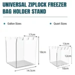 YX019-3 2 in 1 Acrylic Ziplock Bag Stand - Image 2