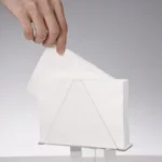 2pcs YX014-2 Acrylic Triangular Table Paper Towel Organizer - Image 2