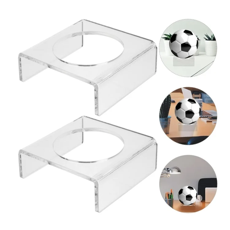 HAC3349.webp 2pcs YX044 Acrylic Transparent Football Display Stand - Image 1