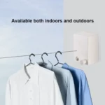 Retractable Indoor And Outdoor Clothes Wall Hanger Magic Drying Rack Balcony Bathroom Invisible Clothesline Wire Rope - Image 5