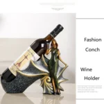 Blonde Shape Creative Red Wine Shelf Drain Rack Bottle Holder Ornament Resin Home Decoration - Image 4