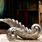 Leaf Shape Creative Red Wine Shelf Drain Rack Bottle Holder Ornament Resin Home Decoration - Image 3