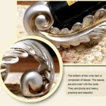 Leaf Shape Creative Red Wine Shelf Drain Rack Bottle Holder Ornament Resin Home Decoration - Image 6