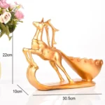 Creative Sika Deer Shape Wine Shelf Drain Rack Bottle Holder Living Room Ornaments Gift - Image 3