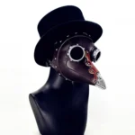 FHG103BN Halloween Metal + Leather Beak Shape Mask - Image 3