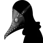 HG083 Halloween Solid Color Beak Shape Mask - Image 4