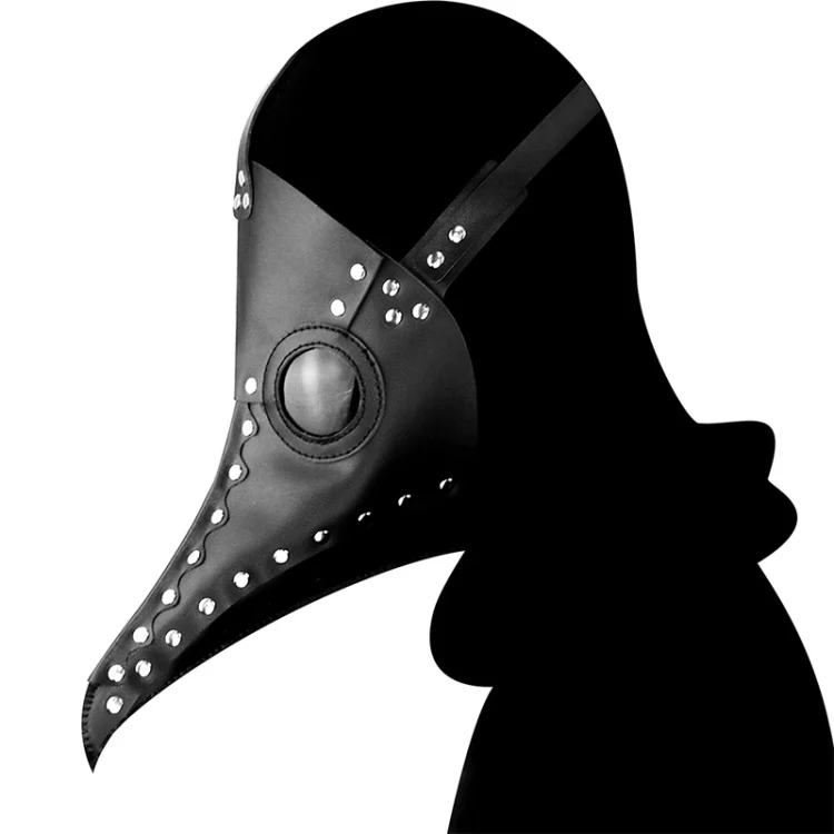 HAN0216B_3.webp HG083 Halloween Solid Color Beak Shape Mask - Image 4