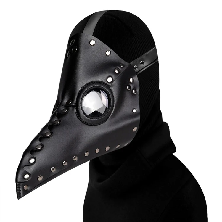 HAN0219B_1.webp HG65005 Halloween Dress Up Props Rivets Beak Shape Mask - Image 3