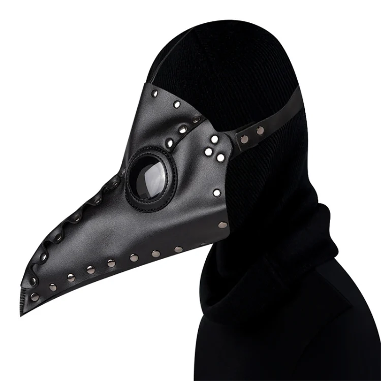 HAN0219B_3.webp HG65005 Halloween Dress Up Props Rivets Beak Shape Mask - Image 5