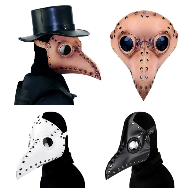 HAN0219_B1.webp HG65005 Halloween Dress Up Props Rivets Beak Shape Mask - Image 2