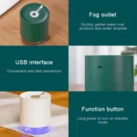 USB Smart Induction Ultrasonic Spray Humidifier with LED Indicator - Image 5