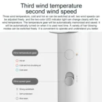 Original Xiaomi Mijia H500 Water Ion Electric Hair Dryer, US Plug - Image 3