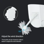 Bedroom Wall-Mounted Baby Universal Anti-Straight Blowing Air Conditioning Windshield Wind Deflector Shroud, M Hole Version - Image 7