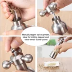MICLAN Stainless Steel 304 Rudder Shape Grinder Pepper Grinding Machine, Size : S - Image 5