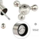 MICLAN Stainless Steel 304 Rudder Shape Grinder Pepper Grinding Machine, Size : L - Image 3