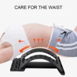 Lumbar Traction Stretching Device Posture Corrector Waist Support Spine Pain Relief Back Massage Stretcher - Image 4