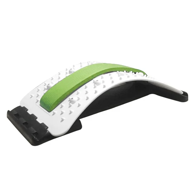 Lumbar Traction Stretching Device Posture Corrector Waist Support Spine Pain Relief Back Massage Stretcher