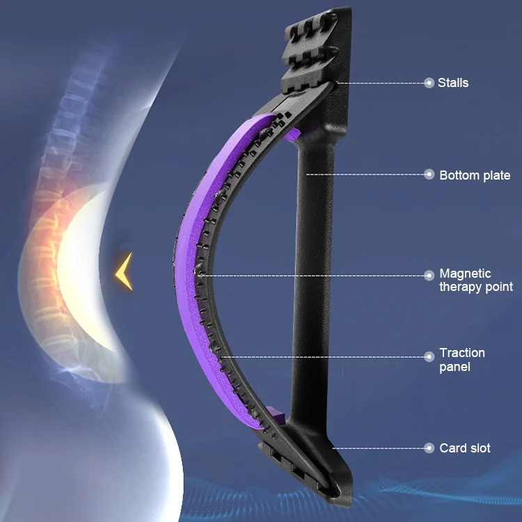 HC0151WG_10.webp Lumbar Traction Stretching Device Posture Corrector Waist Support Spine Pain Relief Back Massage Stretcher - Image 11