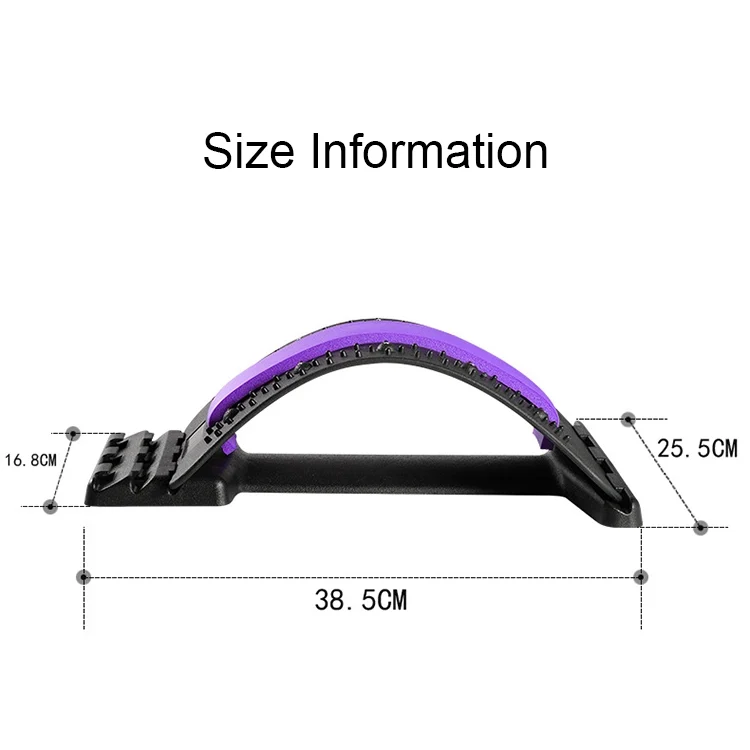 HC0151WG_3.webp Lumbar Traction Stretching Device Posture Corrector Waist Support Spine Pain Relief Back Massage Stretcher - Image 4