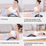 Lumbar Traction Stretching Device Posture Corrector Waist Support Spine Pain Relief Back Massage Stretcher - Image 9