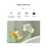 5 PCS Multi-function Traceless Wall Mounted Drain Soap Box, Random Color Delivery - Image 4