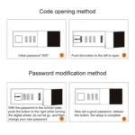 B6 Retro PU Cover Sailor Notebook Diary Book with Password Lock - Image 7