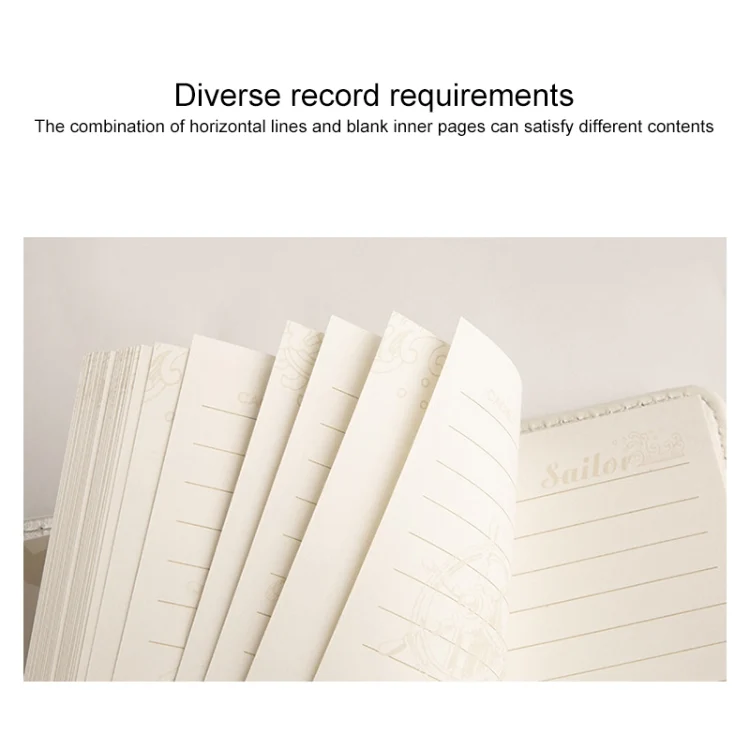 HC0272W_3.webp B6 Retro PU Cover Notebook Diary Book with Password Lock - Image 4