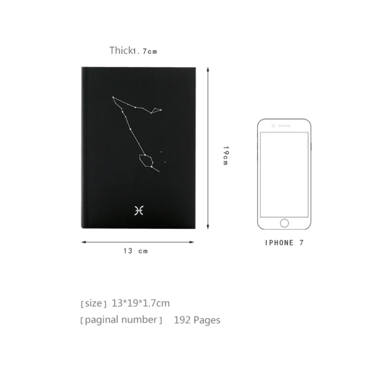 HC0362G_4.webp Twelve Constellations Paper Notebook Student Simple Diary Notepad  Sketch Graffiti Note Book - Image 5