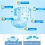 KANG YI DOCTOR Adult Diapers Cloth for Disabled Old Women and Men Disposable Nappy Incontinence, L, Suitable for waistline: 1.7-2.5 Feet - Image 4