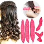 20 PCS Cute Wave Point Hair Curler Sleeping Rabbit Ear Hair Roll