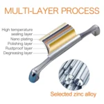 4092-128 Double White Drawer Cabinet Door Silver Black Handle - Image 4