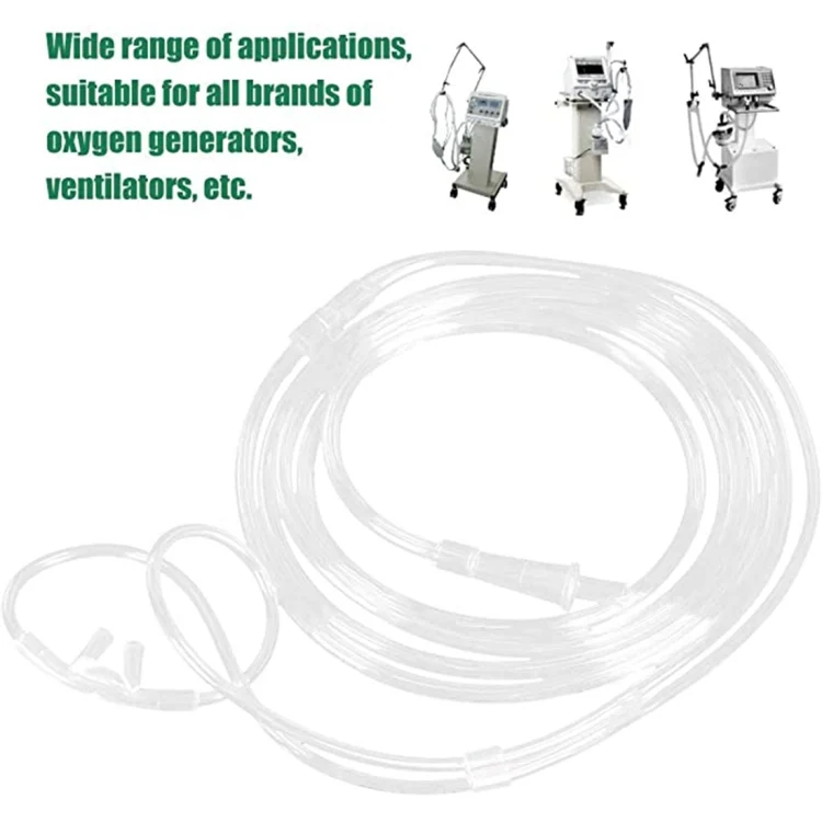 HC0522_3.webp 5 PCS Household Disposable Double-hole Nasal Oxygen Tube Pipe Oxygen Supply Tubing, Length: 10m - Image 4