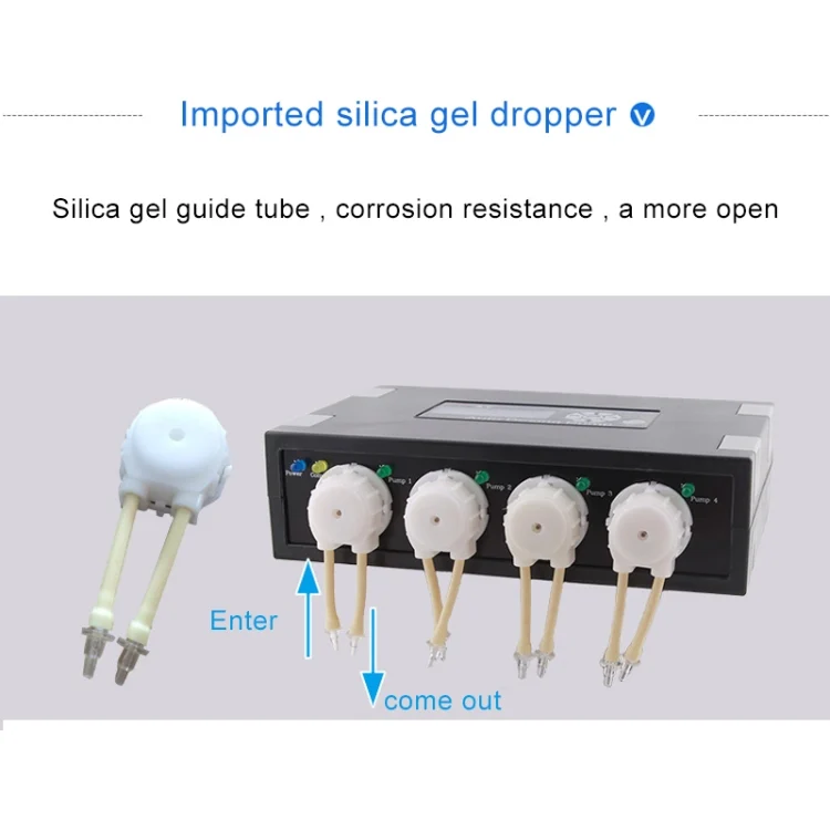 HC0651_4.webp Jebao DP-2 4W Auto Dosing Pump Peristalsis Pump 2-Channel Dosing Aquarium Tank Coral Reef Automatic Feeder Liquid Dispenser, US Plug - Image 5